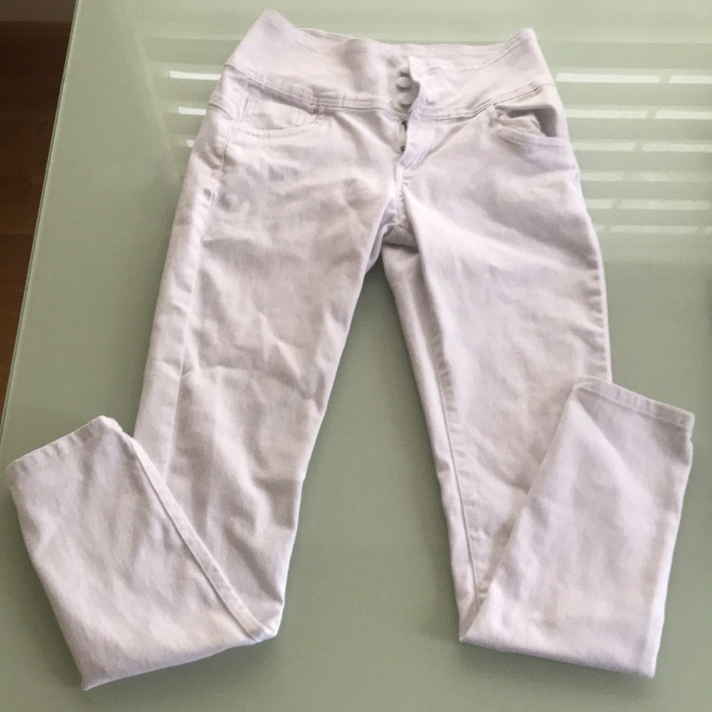 White Hybrid stretchy pants